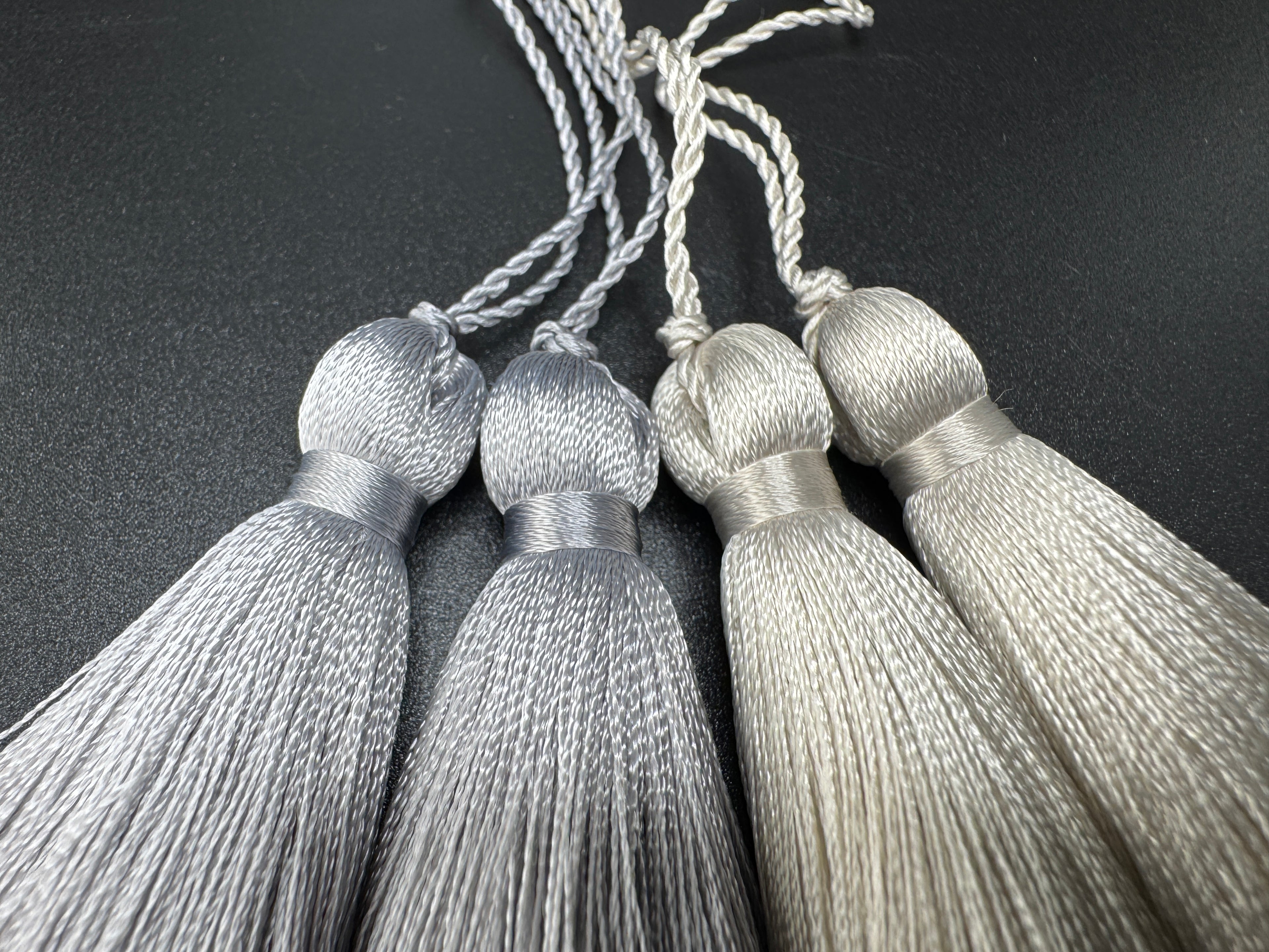 Gray Decoration 2 inches small silk tassels