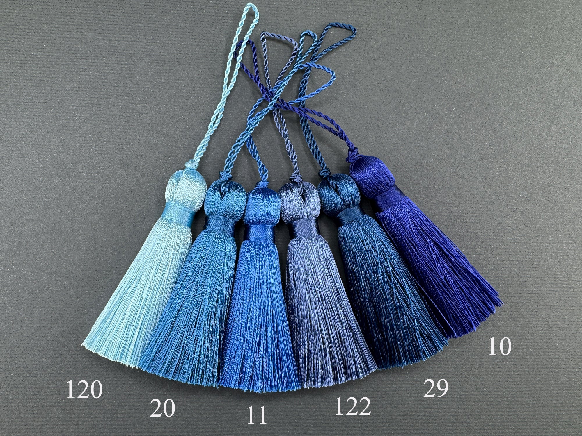 Navy Blue 2 inches silk tassels