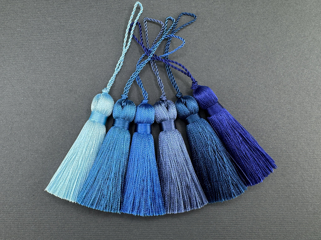 Navy Blue 2 inches silk tassels