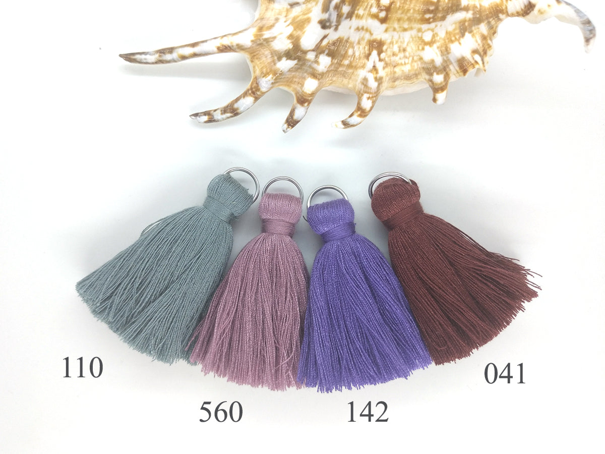 Cotton tassel charm 2 inch (5cm), Handmade tassels, Purse tassels, Cotton Thread Tassel