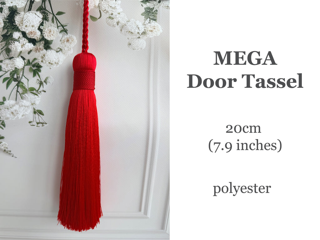 Door decor 7.8 inches (20cm) MEGA thick polyester tassel