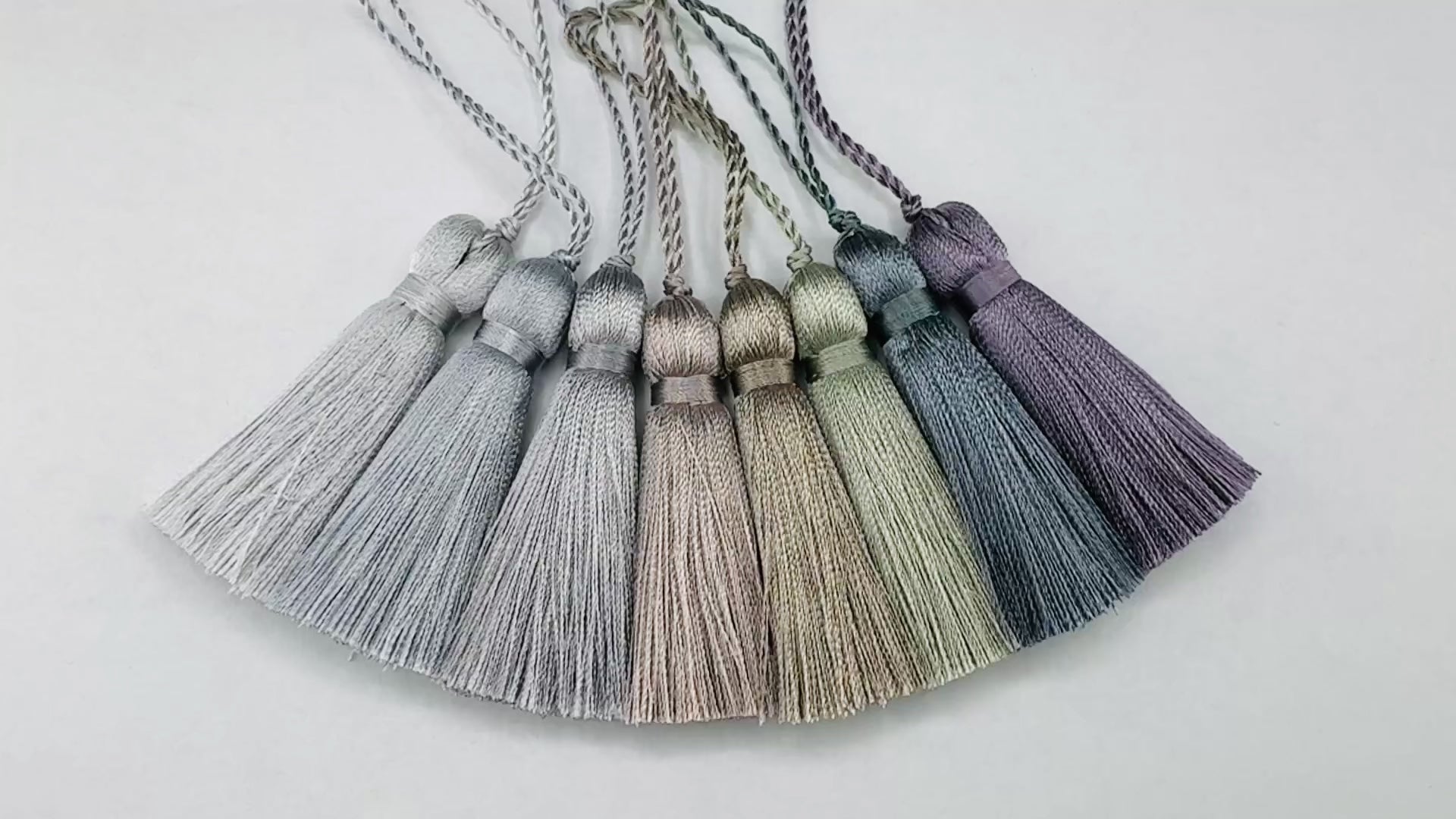 Gray Decoration 2 inches small silk tassels